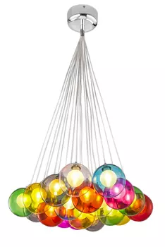 Подвесная люстра Bocci Colorful с разноцветными плафонами