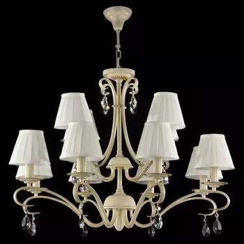 Подвесная люстра Brionia с белыми абажурами