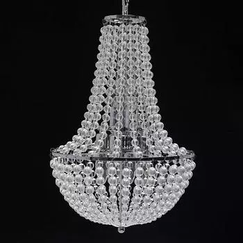 Подвесная люстра бриз с хрустальными элементами