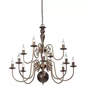 Подвесная люстра бронзового цвета