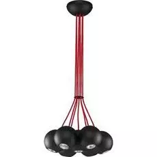 Подвесная люстра Bubble с плафонами черного цвета