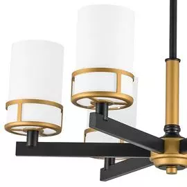 Подвесная люстра Cero с белыми плафонами