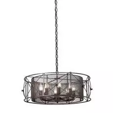 Подвесная люстра черного цвета