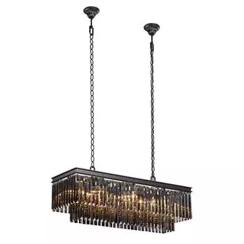 Подвесная люстра черного цвета