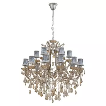 Подвесная люстра Chiaro "Ивелина" с абажурами и подвесками