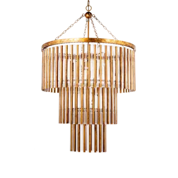 Подвесная люстра Chronos золотого цвета