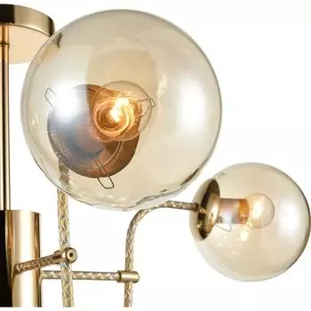 Подвесная люстра Cielo золотого цвета