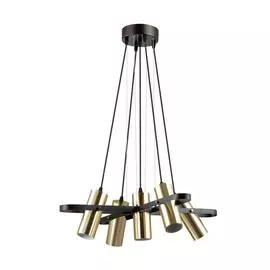 Подвесная люстра Claire с плафонами золотого цвета