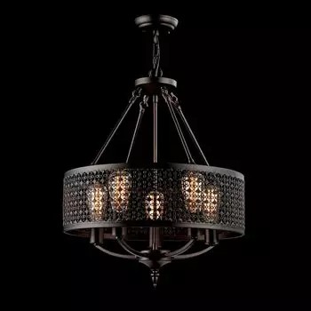 Подвесная люстра Conte коричневого цвета