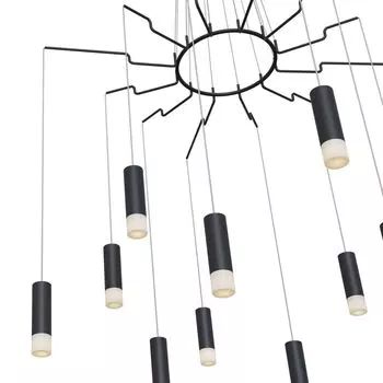 Подвесная люстра Davida черного цвета