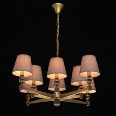 Подвесная люстра дель рей с серыми абажурами