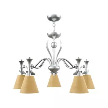 Подвесная люстра Eclectic с абажурами из ткани