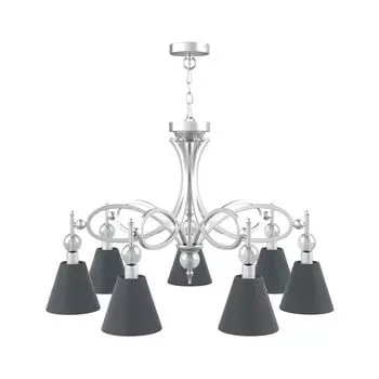 Подвесная люстра Eclectic с черными абажурами