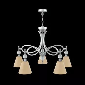 Подвесная люстра Eclectic с желтыми абажурами