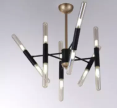 Подвесная люстра Edera из металла и стекла