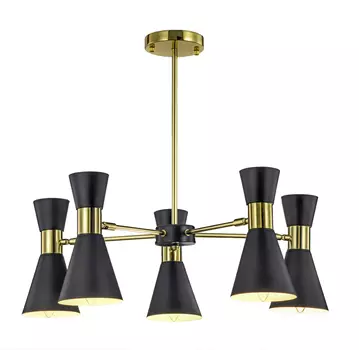 Подвесная люстра Elisium с черными плафонами