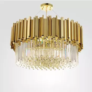 Подвесная люстра Emerald со стеклянными подвесками