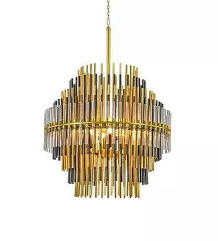 Подвесная люстра Emile черно-золотого цвета