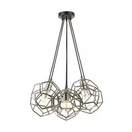 Подвесная люстра Ervin коричневого цвета