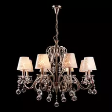 Подвесная люстра Eurosvet с абажурами и подвесками