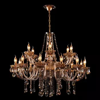 Подвесная люстра Eurosvet с хрустальными подвесками