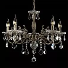 Подвесная люстра Eurosvet с хрустальными подвесками