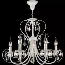 Подвесная люстра Eurosvet с хрустальными подвесками