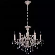Подвесная люстра Eurosvet с хрустальными подвесками