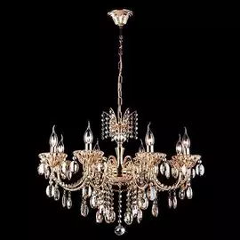Подвесная люстра Eurosvet с хрустальными подвесками