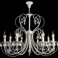 Подвесная люстра Eurosvet с хрустальными подвесками