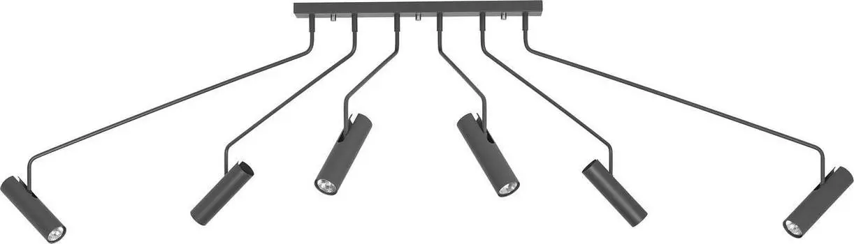 Подвесная люстра Eye Super Graphite серого цвета