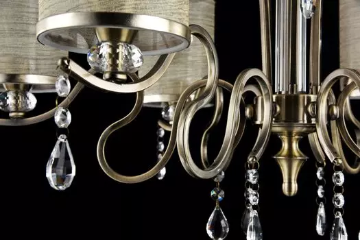 Подвесная люстра Faust бронзового цвета