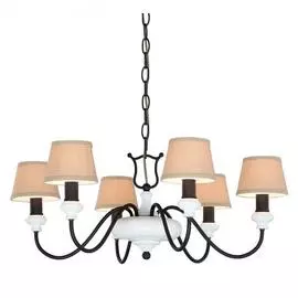 Подвесная люстра Favourite Accogliente с бежевыми абажурами