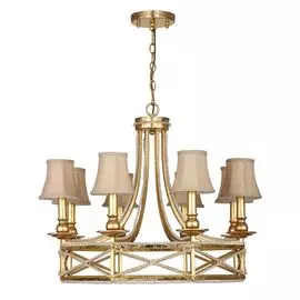 Подвесная люстра Favourite Marquise с бежевыми абажурами