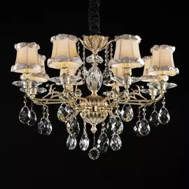 Подвесная люстра "Fiocco" Osgona с прозрачными кулонами и абажурами