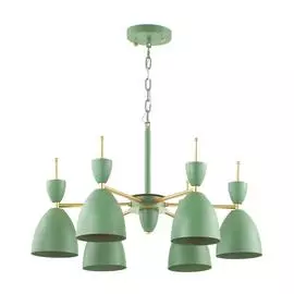 Подвесная люстра Gemma из металла зеленого цвета