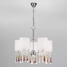 Подвесная люстра Glamour Strotskis с белыми абажурами