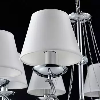 Подвесная люстра Haley с подвесками из стекла