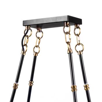 Подвесная люстра Hasselt с бежевыми абажурами