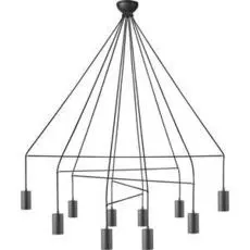 Подвесная люстра Imbria черного цвета