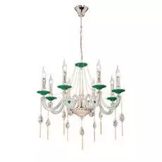 Подвесная люстра из металла и стекла