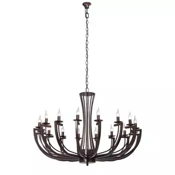 Подвесная люстра из металла коричневого цвета