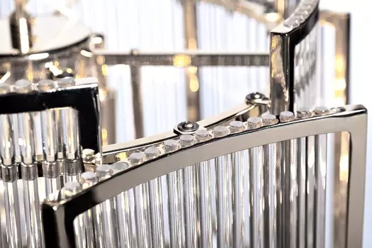 Подвесная люстра из прозрачного стекла