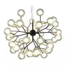 Подвесная люстра каукас из металла и стекла