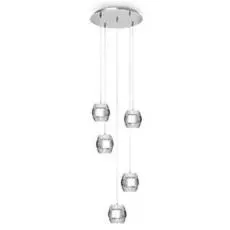 Подвесная люстра Khalifa со стеклянными плафонами