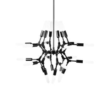 Подвесная люстра Kinetic Orb черного цвета