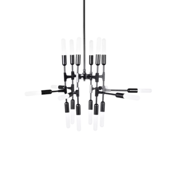 Подвесная люстра Kinetic Symmetry черного цвета