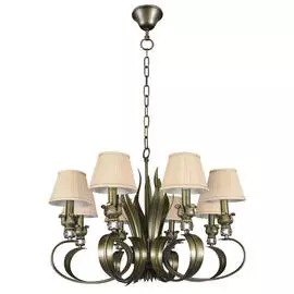 Подвесная люстра Lightstar Antique с бежевыми абажурами