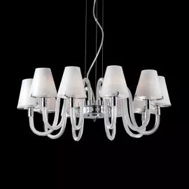 Подвесная люстра Lightstar Bianco с белыми абажурами