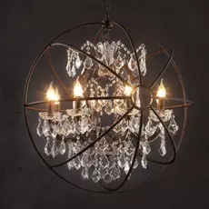 Подвесная люстра Loft it с прозрачными подвесками